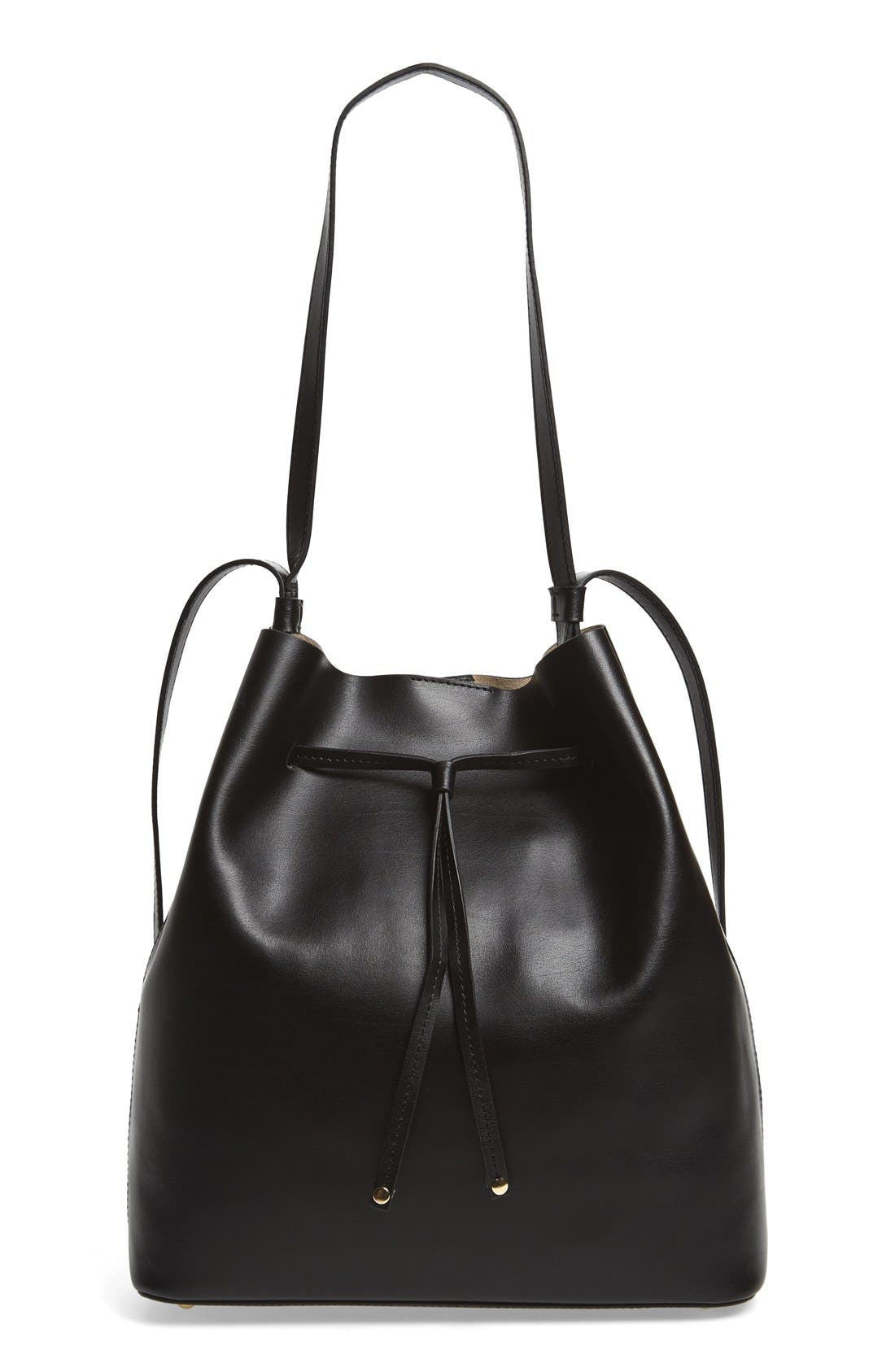 LODIS Los Angeles Lodis Large Halina Leather Bucket Bag, Main, color, 