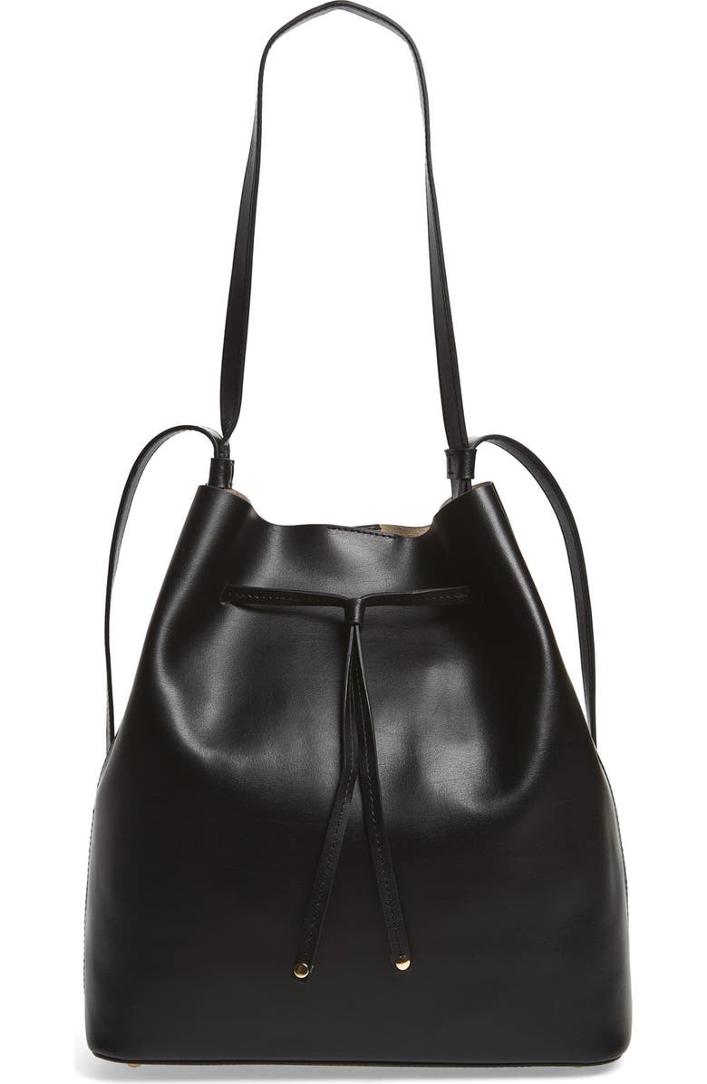 LODIS Los Angeles Lodis Large Halina Leather Bucket Bag, Main, color,