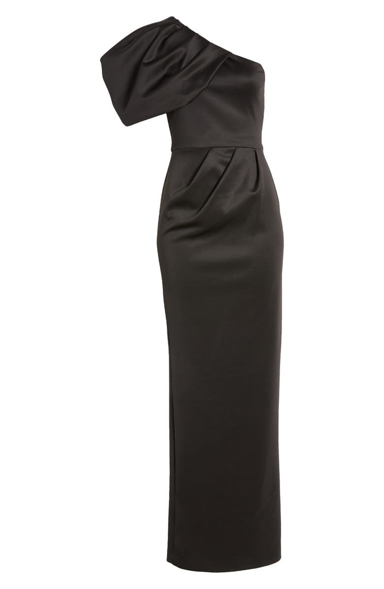 Black Halo Egan One-Shoulder Gown, Alternate, color, 
