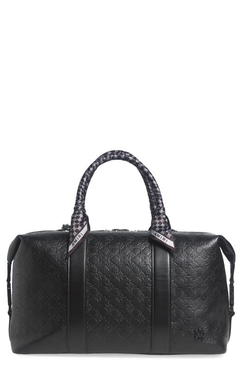 AMIRI AMIRI MA QUAD DEBOSSED LEATHER DUFFLE BAG
