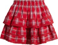 LoveShackFancy Tiered Ruffle Miniskirt