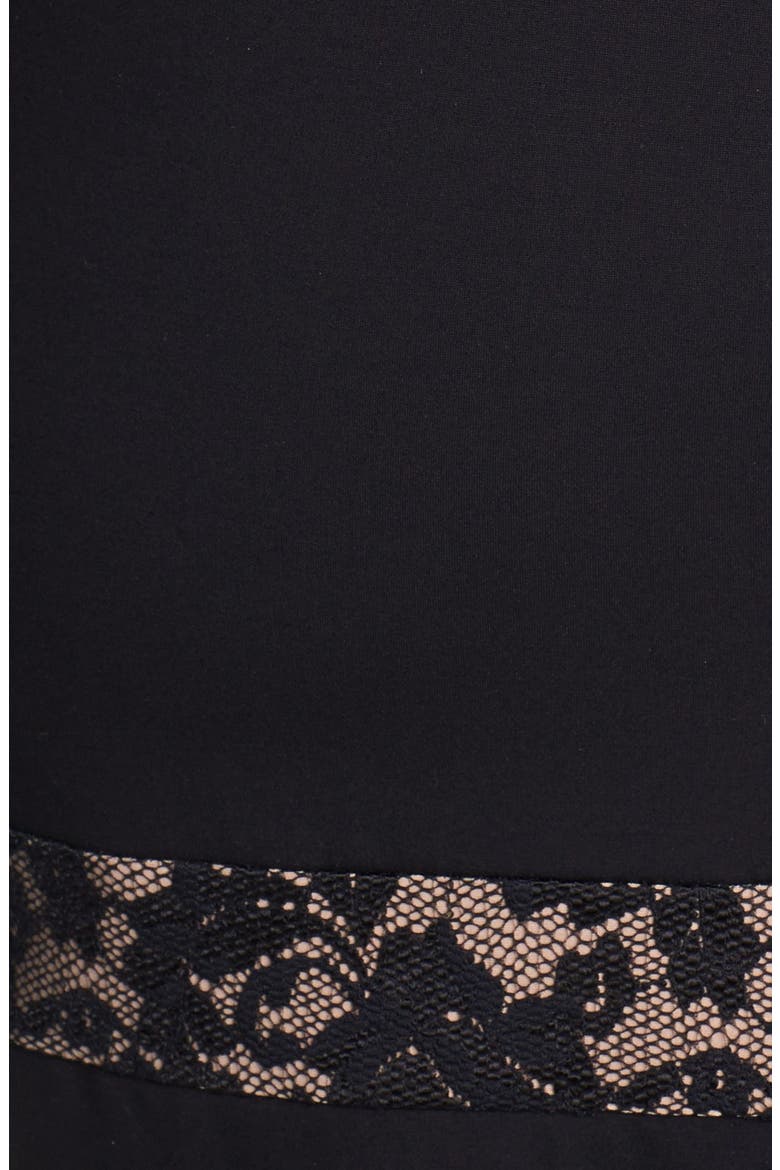 Lace Detail Sheath Dress, Alternate, color, BLACK