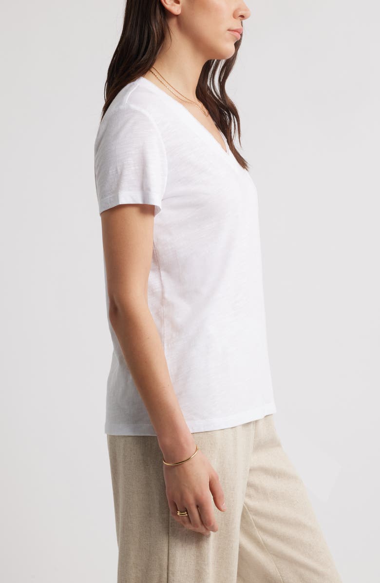 Cotton & Modal V-Neck T-Shirt