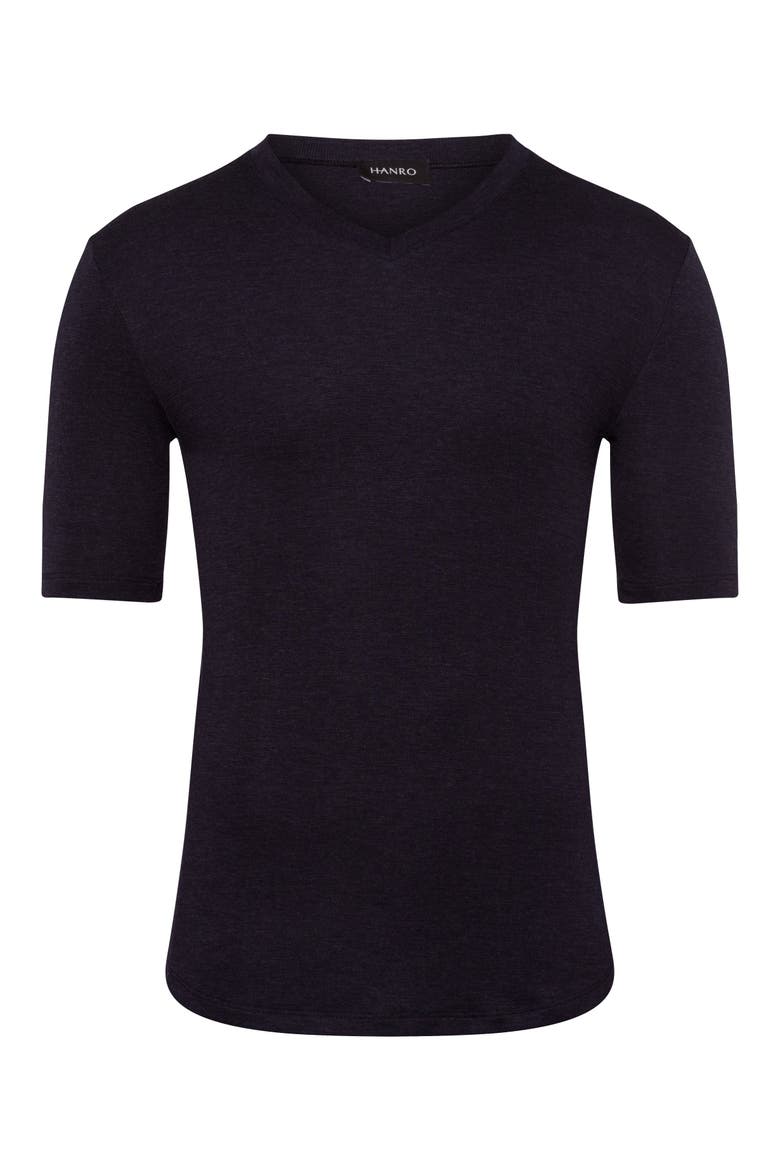 Silk Cashmere Short Sleeve Shirt, Main, color, Black