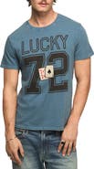 Lucky Brand Lucky Cards Football Embroidered Graphic T-Shirt