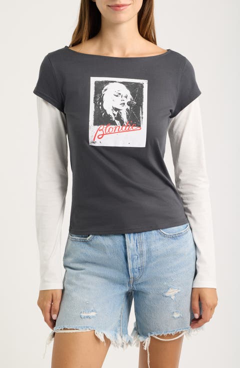 Blondie 2Fer Long Sleeve Graphic T-Shirt