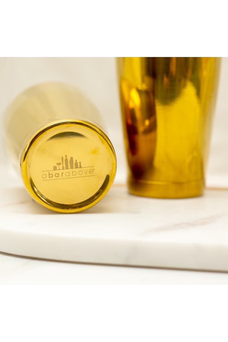 Gold Boston Cocktail Shaker Set, Weighted, Alternate, color, Gold