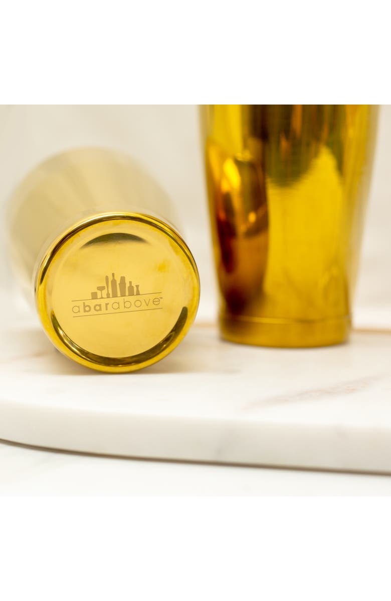A Bar Above Gold Boston Cocktail Shaker Set, Weighted, Alternate, color, Gold