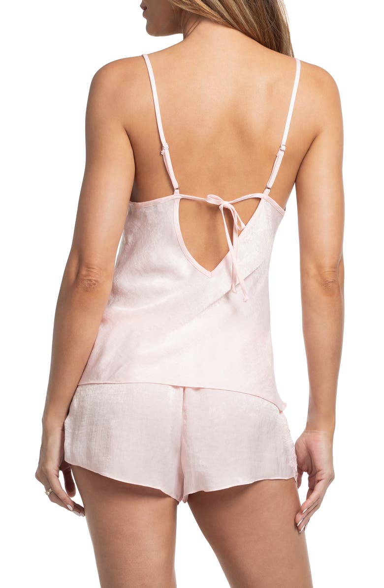 In Bloom by Jonquil Everlee Silky Shimmer Satin Short Pajamas, Alternate, color,