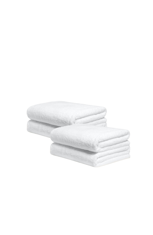 Italic Serene Ultraplush Collection Bath Essentials- Bath Towel 4 Pack In White