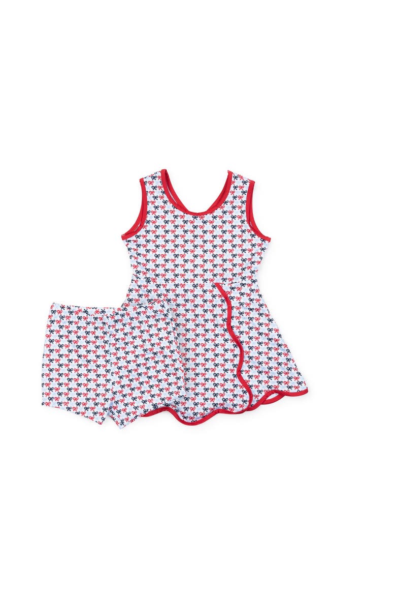 Taylor Girls' Performance Dress by LH Sport, Alternate, color, Put A Bow On It Patriotic