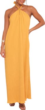 Petal & Pup Theophania Halter Maxi Dress