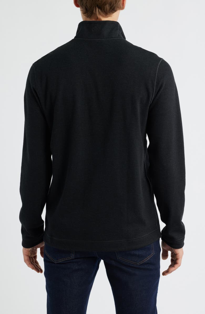 Johnston & Murphy Icon Reversible Quarter Zip, Alternate, color, Charcoal/ Brown