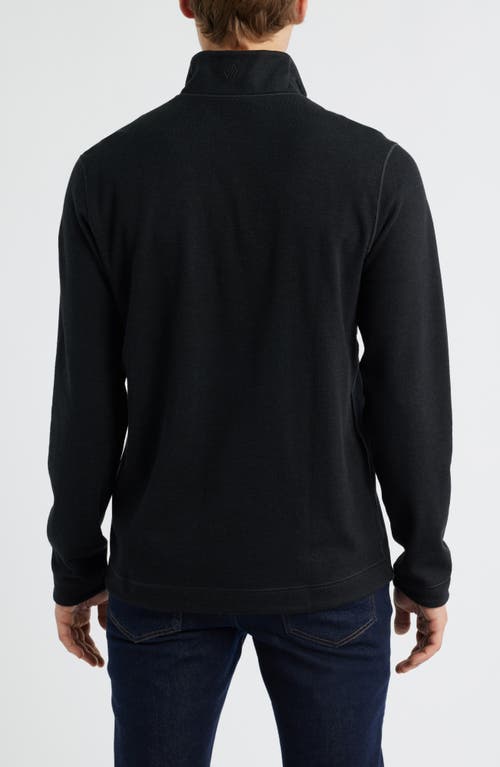 Johnston & Murphy Icon Reversible Quarter Zip In Black
