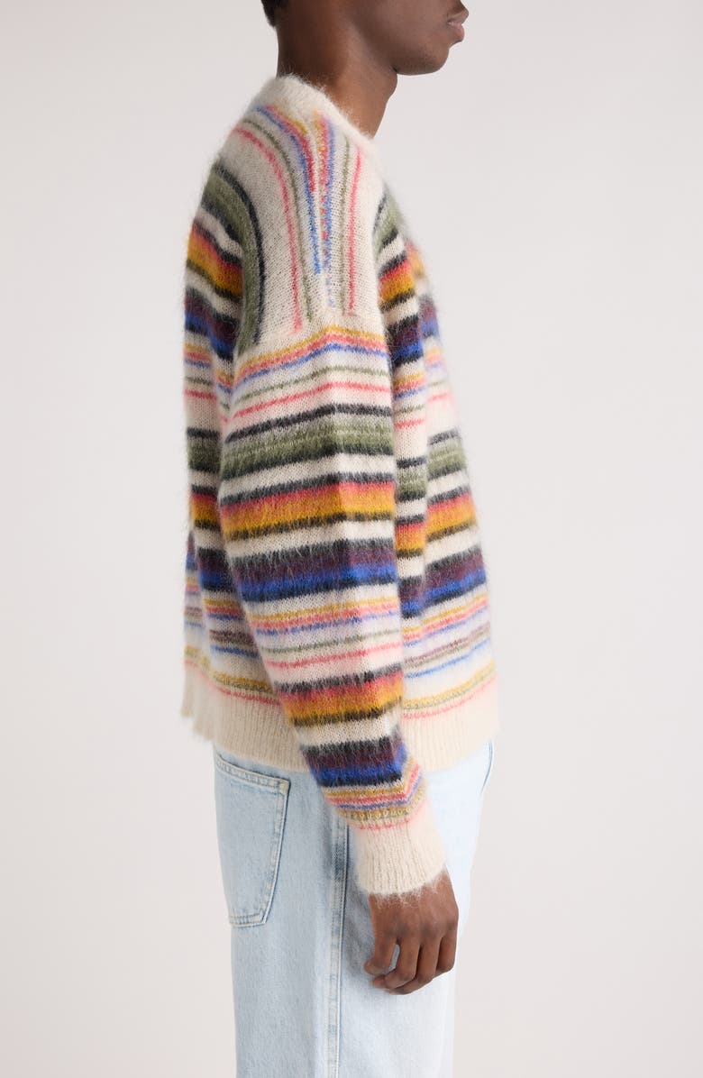 Isabel Marant Drussellh Stripe Mohair & Merino Wool Blend Sweater, Alternate, color, 