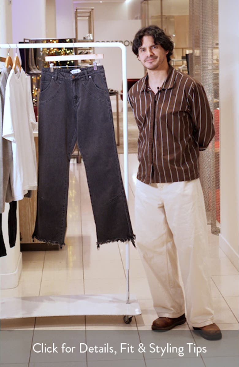 Dart Five-Pocket Fray Hem Jeans, sales video thumbnail