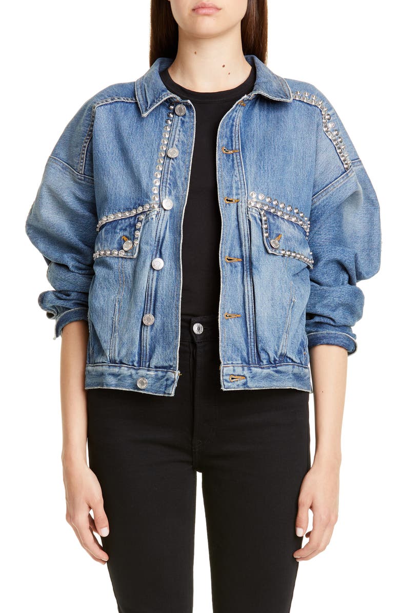 Martine Rose Displaced Denim Jacket, Main, color,