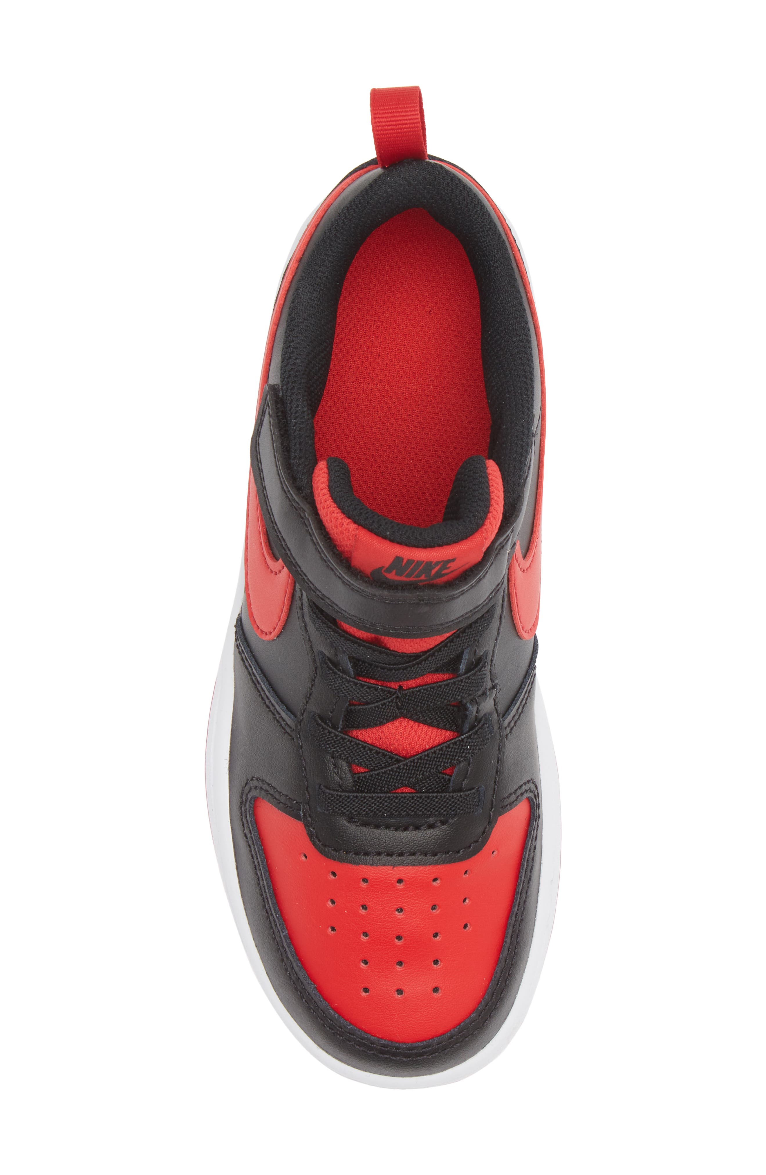 Nike Kids' Court Borough Low Recraft Sneaker, Alternate, color, Black/ University Red