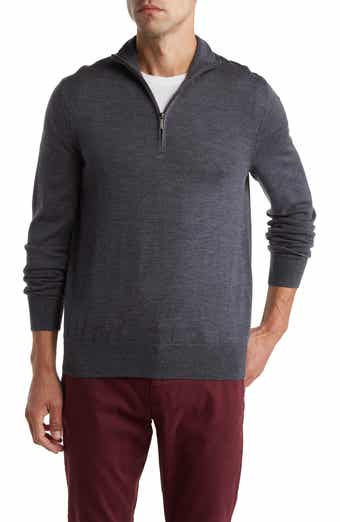 Brooks Brothers Merino Wool Quarter Zip Pullover