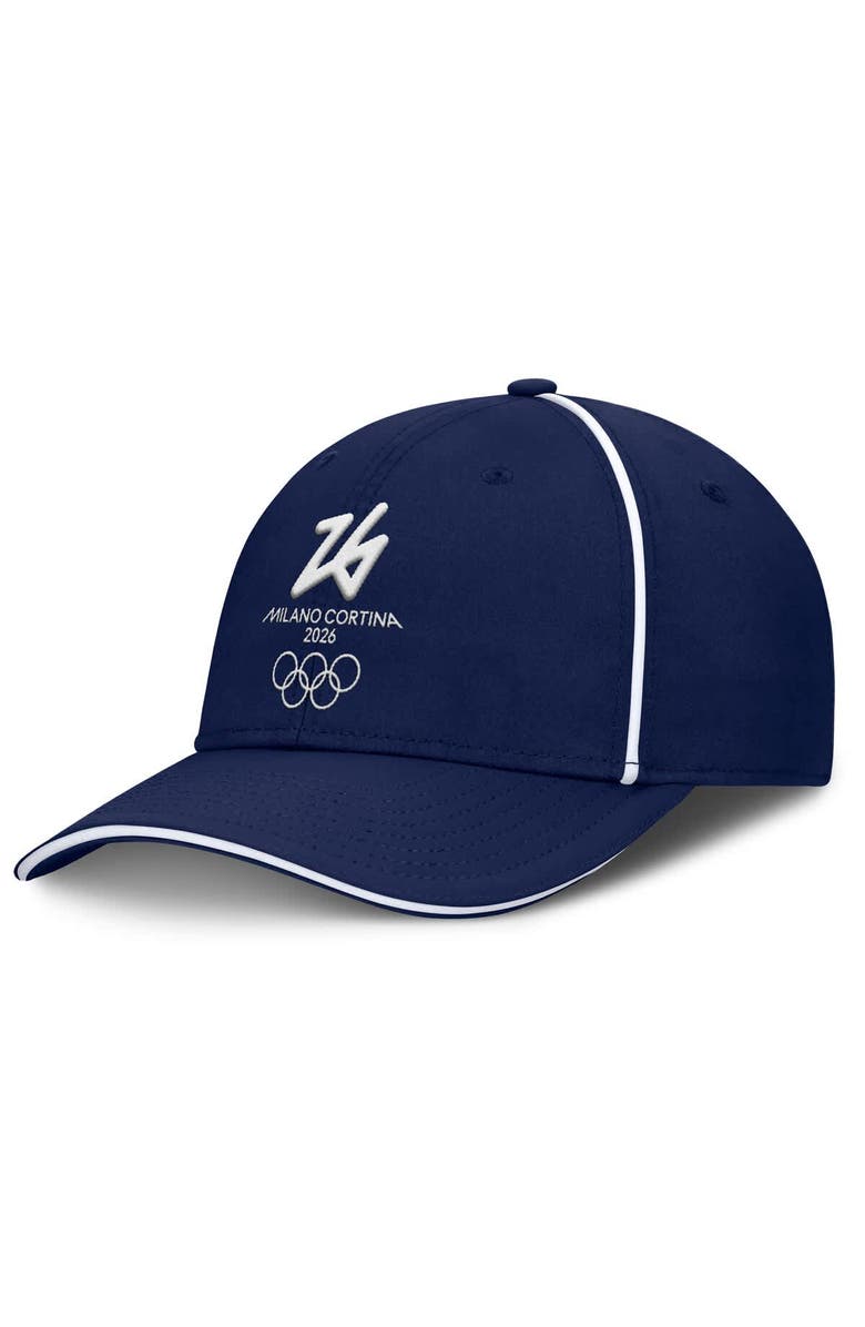 FANATICS Men's Fanatics Navy Milano Cortina 2026 Winter Olympics Launch Flex Hat, Main, color, 