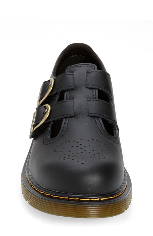 Dr. Martens Junior 8065 Softy T Leather Mary Jane Shoes In Black