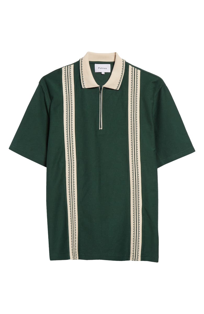 PALMES Luca Organic Cotton Piqué Zip Polo, Alternate, color, 