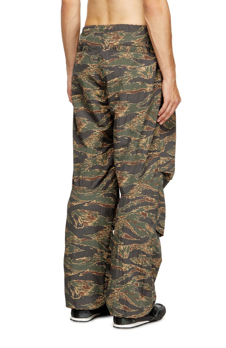 DIESEL<sup>®</sup> P-Anic Camo Nylon Drawstring Pants, Alternate, color, Olive/ Green
