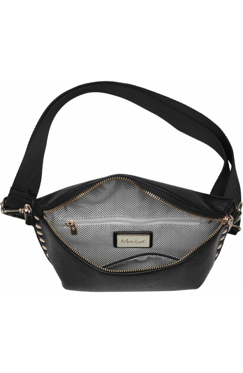 MODA LUXE Gizelle Belt Bag, Alternate, color, Black