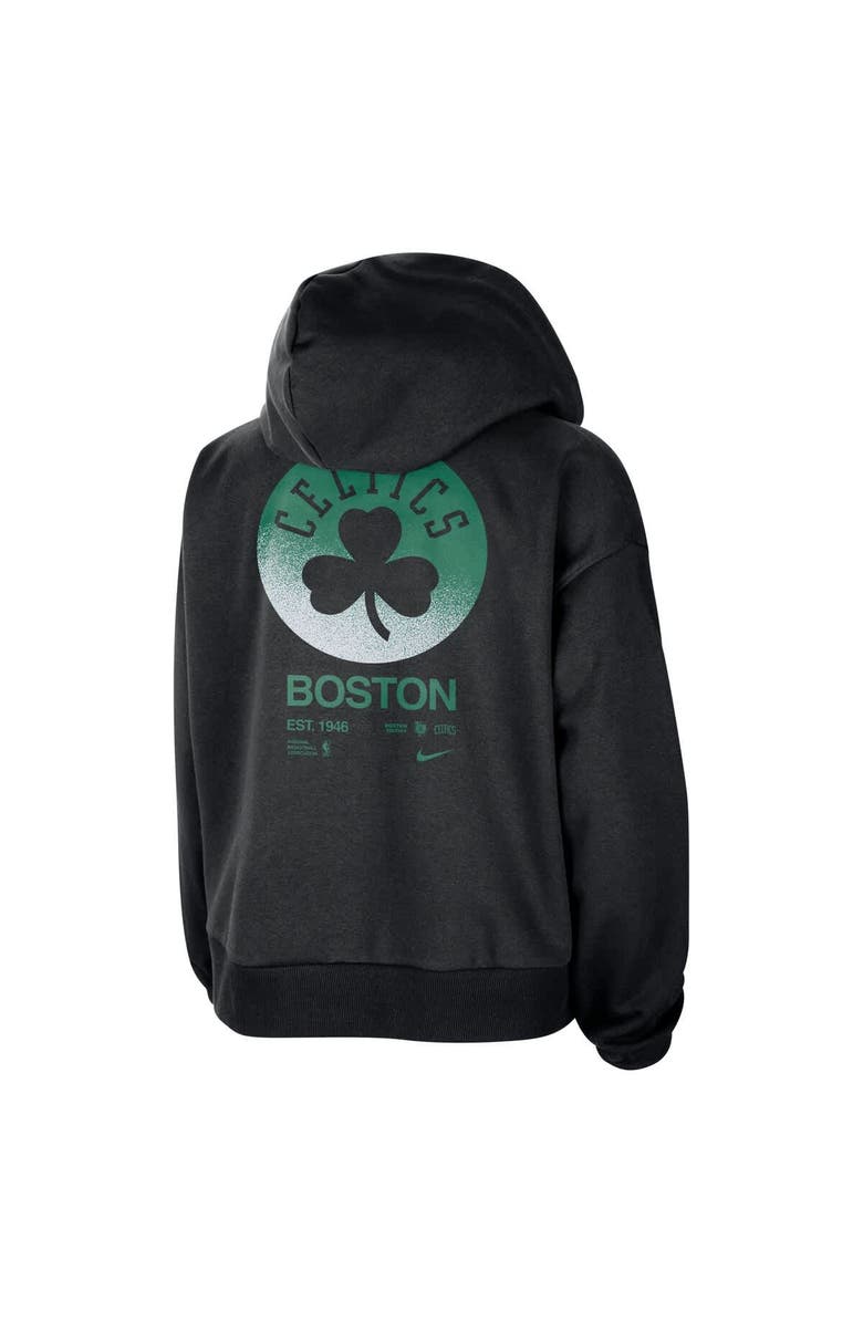Nike Women's Nike Black Boston Celtics Courtside Standard Issue Performance Pullover Hoodie, Alternate, color, Black