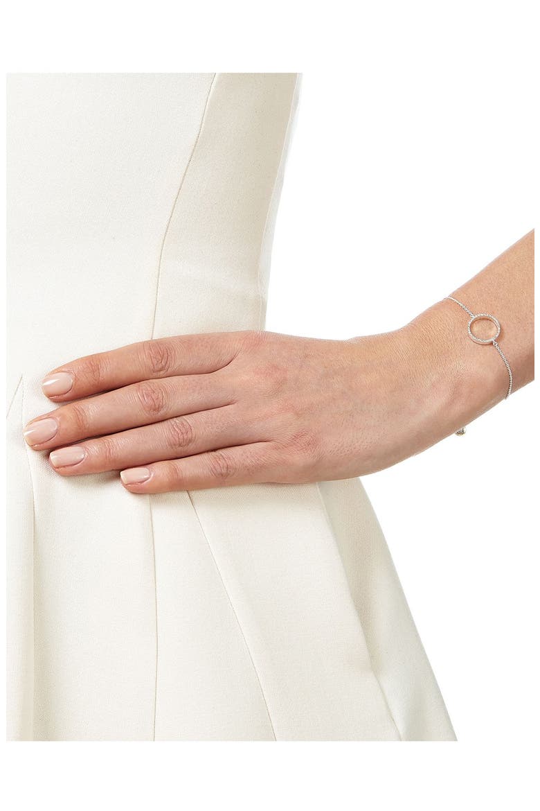 Naida Open Circle Bracelet, Alternate, color, SILVER