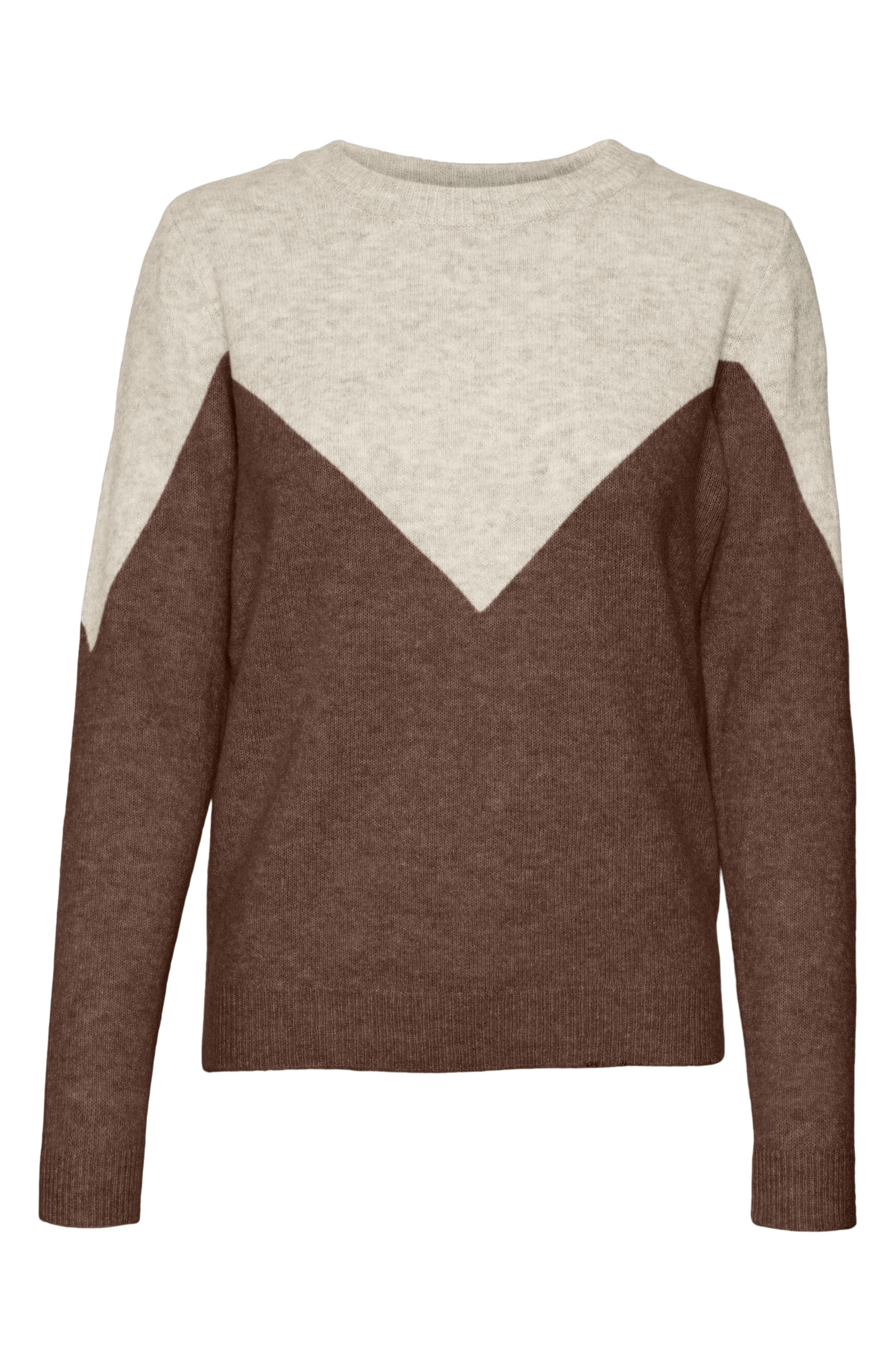 VERO MODA Plaza Colorblock Crewneck Sweater