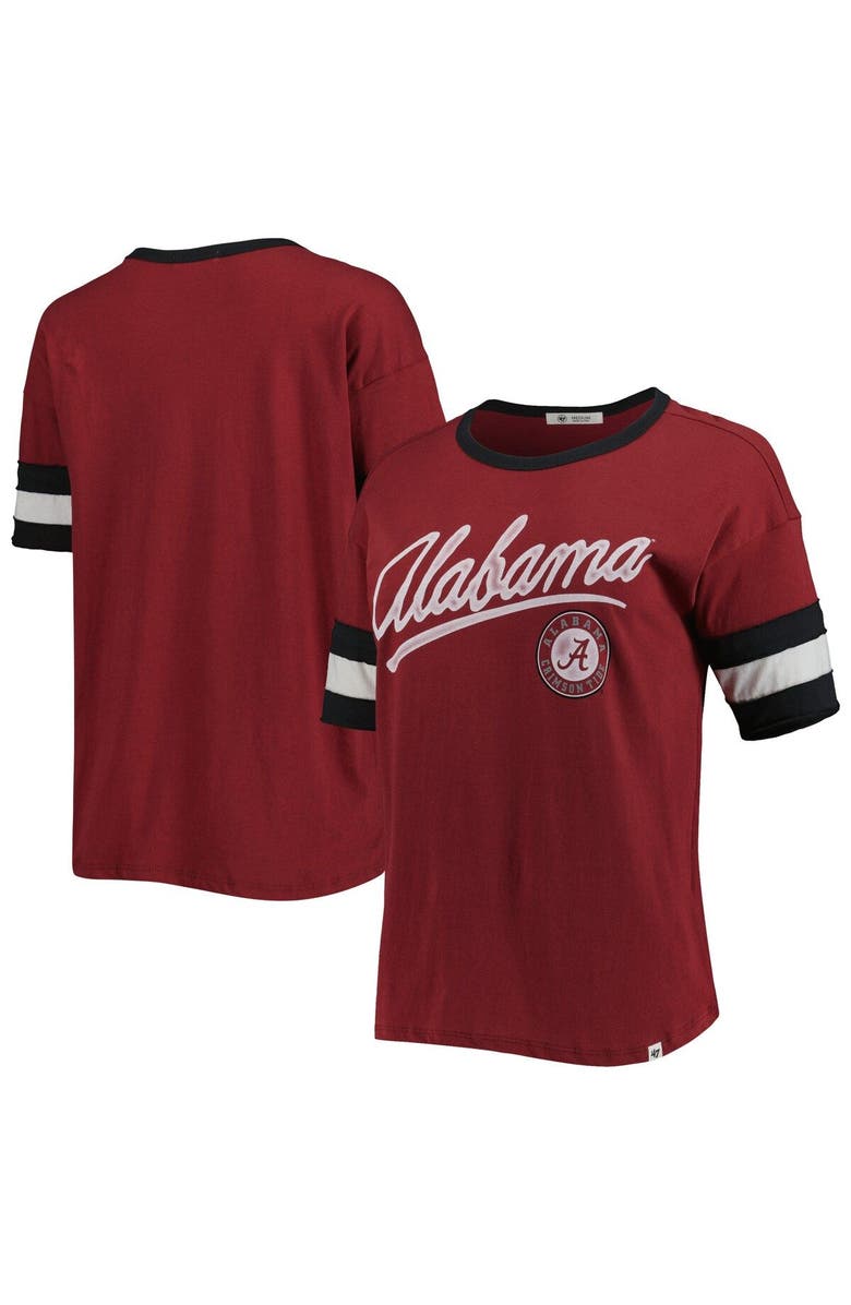 '47 Women's '47 Crimson Alabama Crimson Tide Dani Retro Slub T-Shirt, Main, color,