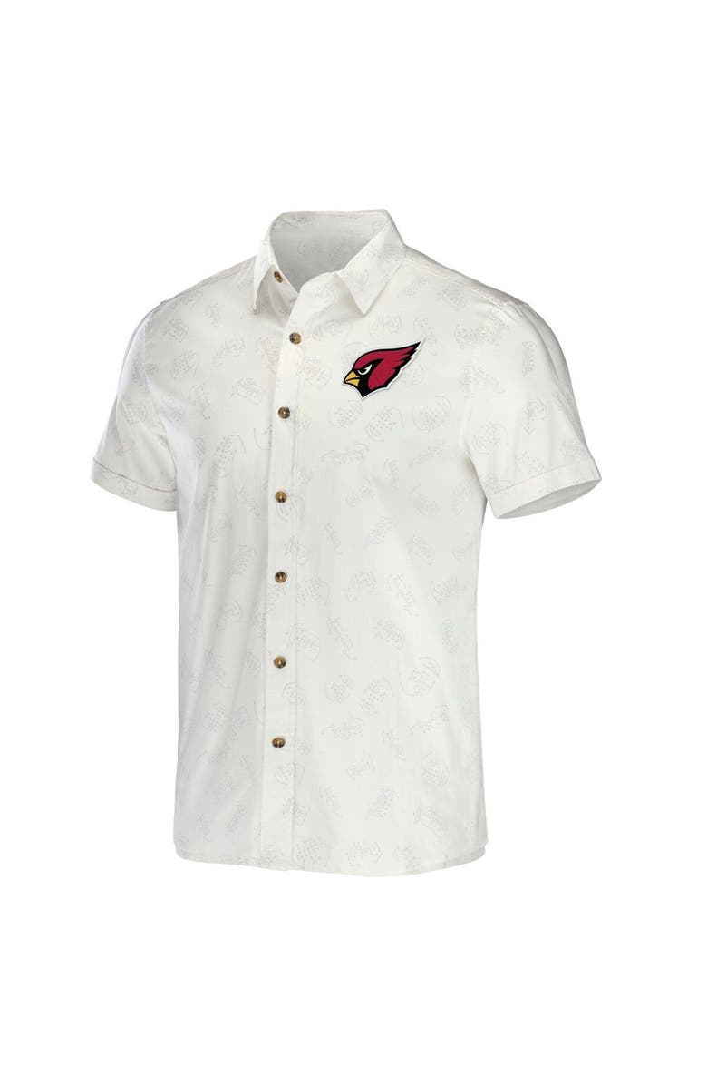 NFL X DARIUS RUCKER Men's NFL x Darius Rucker Collection by Fanatics White Arizona Cardinals Woven Button-Up T-Shirt, Alternate, color, White