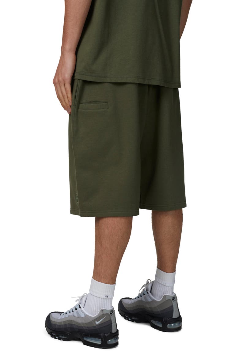 Baggy Halftone Shorts, Alternate, color, Green