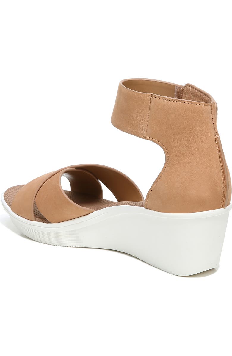 Naturalizer Riviera Wedge Sandal, Alternate, color, Cookie Dough Leather
