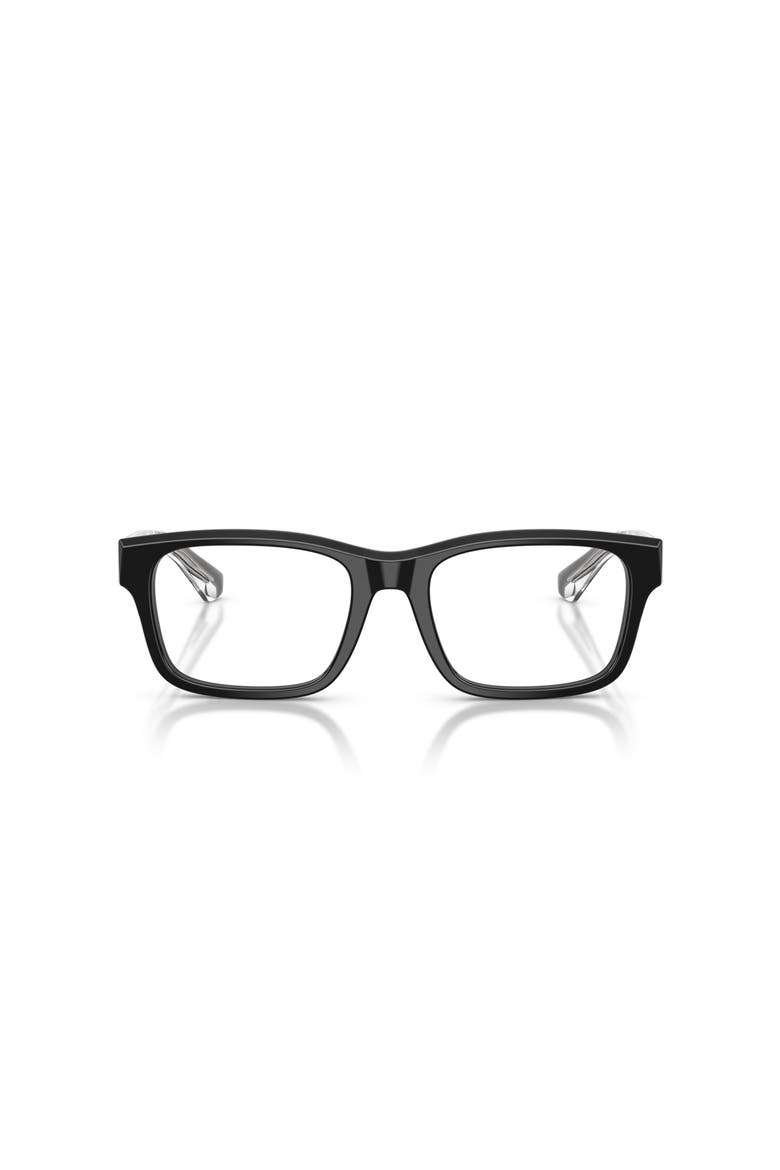 54mm Square optical glasses, Alternate, color, Black