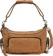 AIMEE Away We Go Suede Shoulder Bag