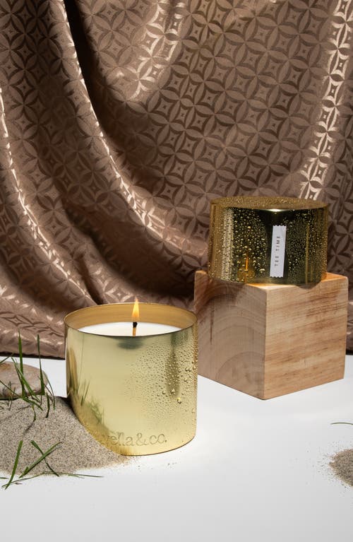 Vella & Co. By Vellabox Single Wick Lidded Jar Scented Candle In Gold