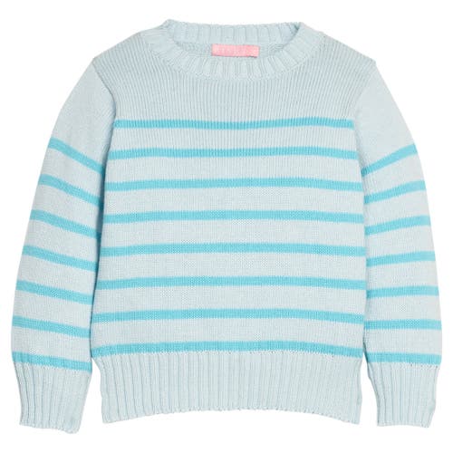 Bisby Kids' Knit Striped Sweater In Blue