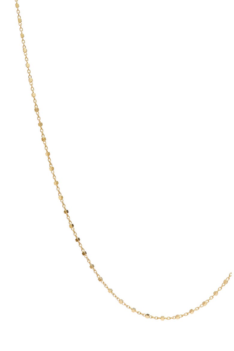 14K Gold Long Beaded Chain Necklace (Nordstrom Exclusive), Alternate, color, YELLOW GOLD