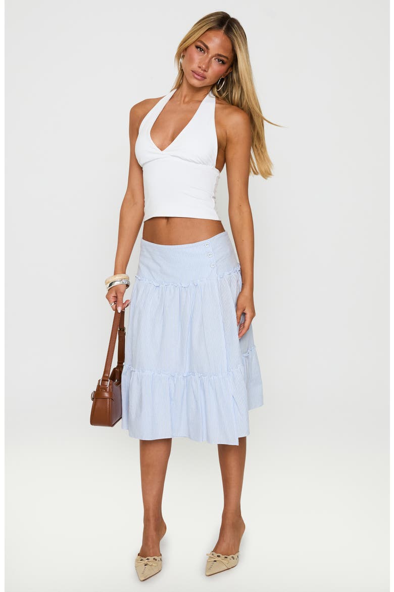 Cascades Low Rise Midi Skirt, Alternate, color, MULTI