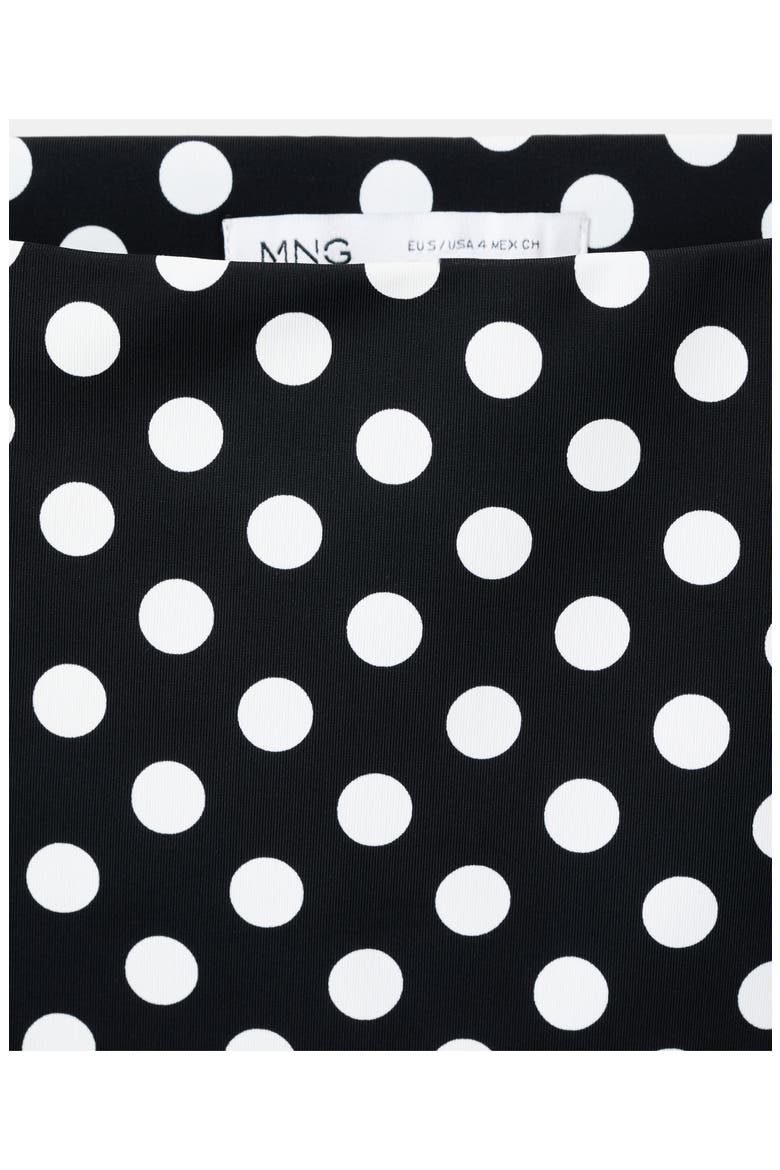 Polka Dot Miniskirt, Alternate, color, BLACK