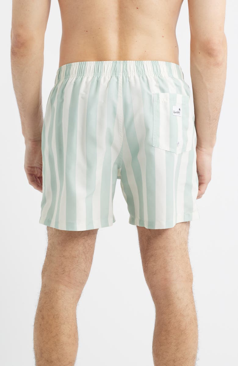 Boardies Stripe Swim Trunks, Alternate, color, Green/ Cream