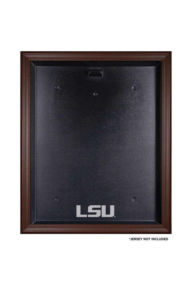 FANATICS AUTHENTIC LSU Tigers Brown Framed Logo Jersey Display Case, Main, color, 