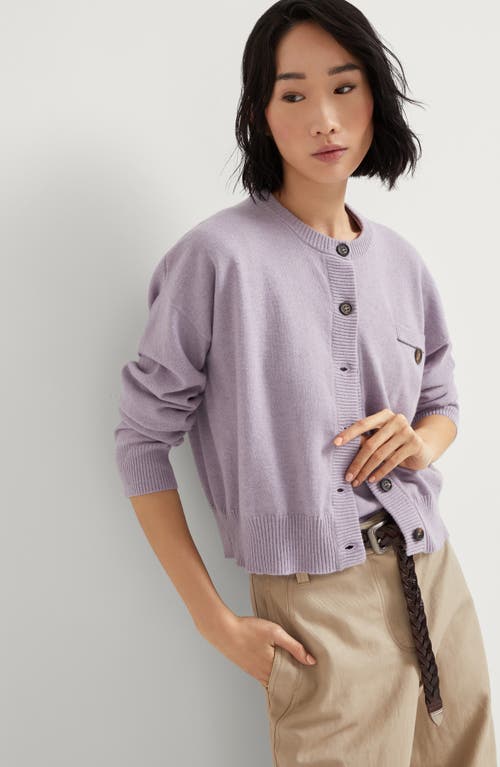 Brunello Cucinelli Monili-detail Cardigan In Lilac