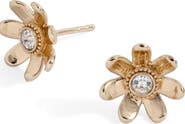 Alex and Ani Puffy Flower Stud Earrings