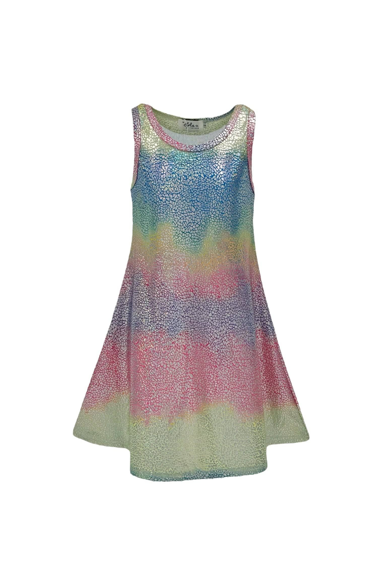 Lola + The Boys Metallic Ombre Tank Dress, Main, color, 