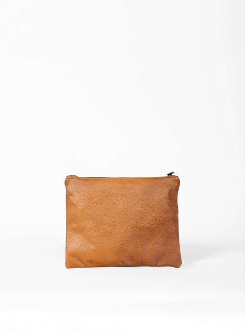 Deux Mains Woven Pouch In Brown
