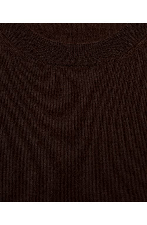 Mango Crewneck Wool Sweater In Animal Print