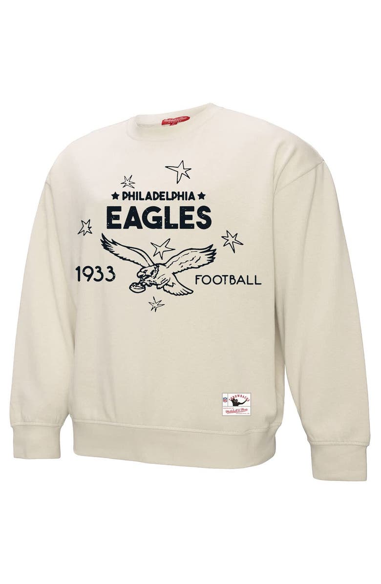 FANATICS Women's Fanatics Cream Philadelphia Eagles Plus Size Shooting Star Pullover Sweatshirt, Alternate, color, Cream